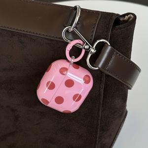 TEMU 트리컬러 물방울 무늬 + 동일 색 링 폰 케이스, Apple iPhone 16 Pro Max 케이스 / iPhone 15 Pro Max 케이스 / 14 Pro 케이스 / 13 Pro 케이스 / 13 iPhone 케이스에 적합 / 패셔너블 여성용 폰 케이스 / 폰 케이스