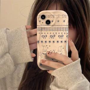 TEMU 폰 케이스: 스타일리시하고 트렌디한 크리스마스 애니메이션 패턴 프린팅, 독특한 디자인의 TPU 폰 보호 케이스, 애플 아이폰 11/12/13/14/15/16/17 프로 시리즈 및 11/12/13/14/15/16/17 프로 맥스, 갤럭시 시리즈 A25/A35/A55 호환