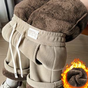 TEMU 여성용 다용도 따뜻하고 두꺼운 가을/겨울 캐주얼 바지, 레그 와이드 디자인의 코듀로이 소재|냉장고바지|옷|바지