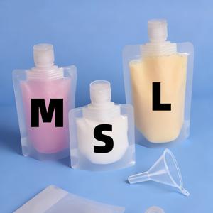 TEMU 12개 여행용 리필 가능 병 + 깔때기 - 화장품 로션 휴대용 스퀴즈 용기 - 출장용 세면도구 세트 - TPR 소재 누수 방지 디자인