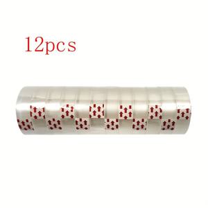 TEMU 다용도 투명 테이프 12롤, 폭 1.2Cm - 사무실, 이사, 공예, 패키지 밀봉에 필수적인 접착제