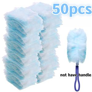 TEMU 50개입 정전기 먼지 닦는 천 - 간편 리필, 배터리 불필요, 가구, 전자제품, 블라인드 청소용 - 손잡이 없음, 청소용품, 먼지 수집기, 일회용 정전기 먼지털이, 가정용 청소 도구