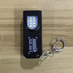TEMU 1개 휴대용 키체인 라이트, 미니 USB 충전식 손전등, 백클립 포함 LED 핸드헬드 토치, 포켓 사이즈, 밝은 LED 모자 클립 램프, 낚시, 작업, 여행, 비상용에 적합