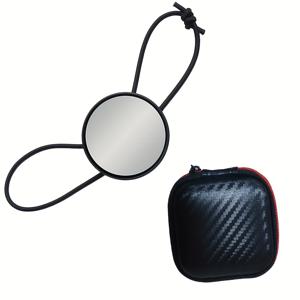 TEMU 조절 가능한 다이빙 후방 거울 - 조절형 거울 디자인, 광각 시야, 내구성 ABS 소재, 보관 케이스 포함, 다이빙용, 가볍고 휴대 간편, 수중 시야 향상, 다이빙 장비, 수중 시야 보조기구