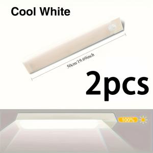 TEMU 2개 스마트 LED 모션 센서 조명, 충전식 USB LED 조명, USB 전원 LED 모션 센서 조명 (옷장, 캐비닛, 와인 캐비닛, 침실, RV, 계단 조명용), 분위기 조명, 세련된 디자인, 내구성 있는 플라스틱, 자석 장착, 스마트 조명, 휴먼 센서 조명