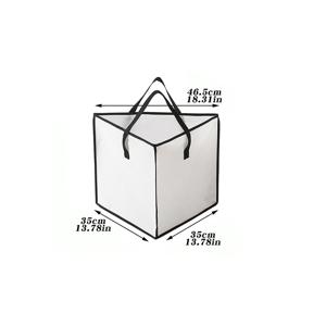 TEMU 고품질 스토리지 백, 약 40개의 옷걸이 수납 가능. 삼각형 디자인, 부직포 소재, 지지대 패드 포함. 내구성 강화, 다양한 크기의 옷걸이 수납에 적합. 홈 워드로브 정리, 건조대 수납, 가정용품 수납에 이상적. 완벽한 크리스마스 선물