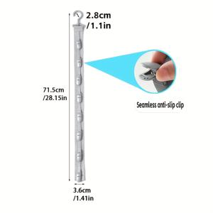 TEMU 1개 모자 보관함, 8개 클립 포함, 야구모자 8개 수납 가능, 그레이 & 블랙, 홈 & 옷장 모자 보관용, 홈 스타일링, 옷장 모자 걸이 아이템