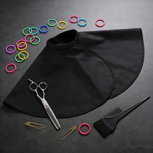 TEMU 프로페셔널 살롱 헤어 컬러링 케이프; 헤어 컬러링 앞치마; 쉽게 세척 가능한 젖은 머리 친화적 컨디셔닝 앞치마. 살롱 및 가정용 헤어드레싱에 완벽한 쉬운 관리 케이프