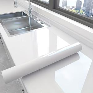 TEMU 롤 1, 폭 80Cm, 대형 사이즈, 순백색 광택 모조 대리석 벽지, 떼어내어 붙이는 방식, 얼룩 방지, 내구성, 간편한 청소 및 설치. 거실, 침실, 주방, 식당, 욕실 벽, 가구, 식탁에 적합