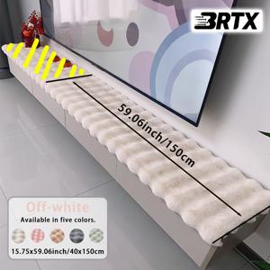 TEMU 1개 | 모던 스타일 | 푹신한 홈 데코 매트, TV 스탠드 매트, 신발장 쿠션, 벤치 쿠션, 탁상 디스플레이 푹신한 매트, 창가 매트, 침대 옆 러그 | 인조 토끼 소재, 부드럽고 섬세하며 따뜻하고 편안함, 세탁기 사용 가능, 형태 유지, 색상 고정, 미적이고 실용적 | 휴일 파티 홈 데코를 위한 완벽한 선택