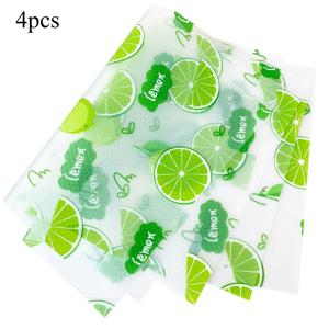 TEMU 4개/2개 냉장고 매트 | 세탁 가능, 미끄럼 방지 EVA 매트 (냉장고 및 주방 장식용), 업그레이드된 레몬 디자인, 서랍, 신발장, 캐비닛 패드, 선반 라이너에 적합