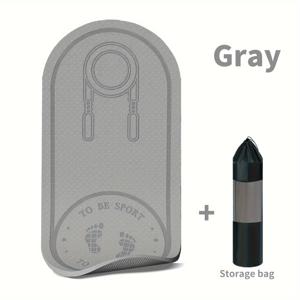 TEMU 양면 미끄럼 방지 점프 로프 매트: 가정 체육관, 피트니스, 요가 및 체중 감량을 위한 부드러운 충격 흡수 및 방음|요가