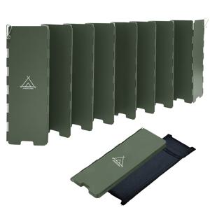 TEMU 16개 철제 야외 캠핑용 윈드실드, 접이식 윈드실드