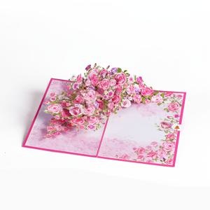 TEMU 우아한 핑크 장미 3D 인사말 카드와 꽃 디자인 - 어머니의 날, 생일, 결혼식 및 기념일에 완벽 - 엄마, 할머니, 아내 또는 식물 애호가를 위한 이상적인 선물 - 할로윈, 크리스마스 이벤트 및 파티 용품을 위한 우아한 선물 상자 포함