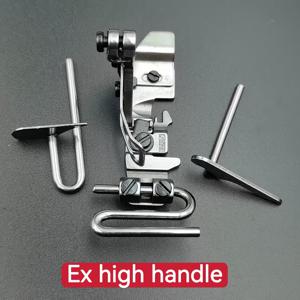 TEMU 1개 신형 네 스레드 멀티 기능 헴밍 프레스러 풋: 사이드 솔기, 센터 솔기, 더블 레이어 엣지 바인딩, 조절 가능한 폭 700/747 유니버설 로우 샹크 & EX 하이 샹크 재봉틀 액세서리, 솔기 스티치, 패브릭 바인딩, 정밀 스티칭, 고품질 프레스러, 견고한 구조, 홈 세머, 의류 제작용