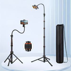 TEMU 88인치 아이폰용 유연한 고스넥 삼각대, 휴대폰 카메라 삼각대, 휴대용 셀룰러 스탠드, 알루미늄 여행용 삼각대, 셀카 및 비디오 녹화용, 아이폰 및 호환, 보관 가방 포함 (배터리 미포함), 모바일 스탠드 홀더, 촬영용 폰 스탠드