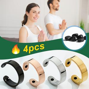 TEMU 1개/4개 조절 가능한 자석 반지 | 패션 304L 304L 304L 스테인리스 스틸 듀얼 자석 주얼리 추가, 남녀공용 8MM 반지 (결혼식 및 선물용) | 자석 잠금장치, 저자극성, 내구성, 데일리 및 파티 행사에 적합