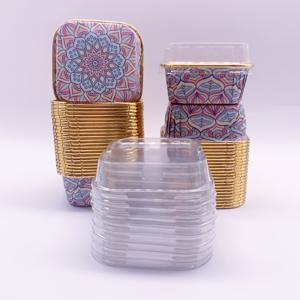 TEMU 50개 내열 컵케이크 몰드, 뚜껑이 있는 호일 종이 컵 (베이킹 및 케이터링용), 케이크 컵, 케이크 몰드, 머핀 컵, 방유 종이 컵, 크리스마스, 할로윈 및 추수감사절 파티 케이크 서빙에 적합