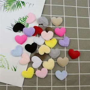 TEMU 80개입, 35mm 토끼 플러시 하트 모양 액세서리 엠보싱 텍스처, 여성 헤어스타일용 플러피 하트 머리핀, 인형 만들기 DIY 재료, 의류 장식 패치, 스크랩북 소품, 공예 및 가구 장식|모루인형