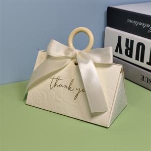 TEMU 그녀/남자를 위한 선물 20개 삼각 캔디 상자, 발렌타인데이 선물 립스틱, 리본 장식 보석 포장 상자, 결혼식, 어버이날, 생일 파티용 초콜릿 상자|립스틱