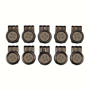 TEMU 바느질 없이 클립형으로 움직이는 멜빵 버튼, 청바지, 바지, 모자에 적합, 교체용