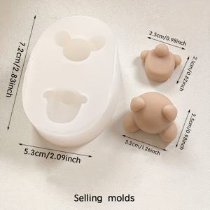 TEMU KANOVINO 귀여운 강아지 실리콘 몰드 DIY 캔들 만들기용 - 수제 캔들, 점토 및 석고 장식, 캔들 만들기 용품을 위한 다용도 공예 도구