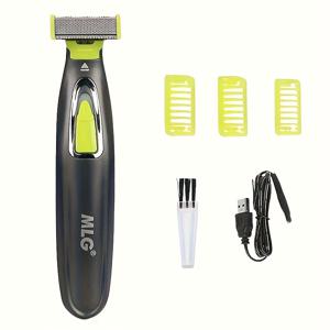 TEMU 남녀 공용 충전식 전기 면도기 - USB 전원 풀 바디 그루머, 턱수염, 겨드랑이, 다리, 가슴 제모를 위한 T-블레이드 적용