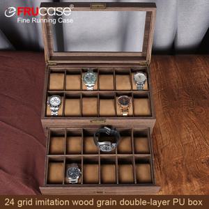 TEMU FRUCASE 고급 이중 레이어 12구 시계 보관함