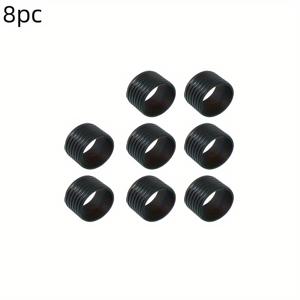 TEMU 미끄럼 방지 고무 라켓 그립 링 8개 - 수분 흡수 핸들 씰, 테니스, 배드민턴, 스쿼시, 야구 라켓용