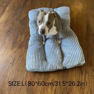 TEMU 1개 정사각형 애완동물 매트, 편안하고 부드러운 내마모성 및 스크래치 방지 대형/중형/소형 고양이와 개용 네 시즌 수면 매트