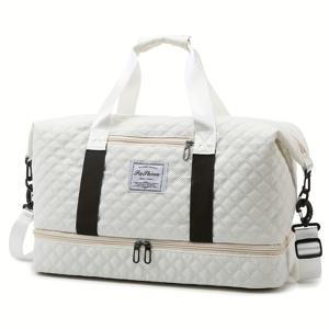 TEMU 여성을 위한 넉넉하고 가벼운 여행 가방. 짧은 여행과 긴 여행 모두에 적합하며 스포츠 및 피트니스에 완벽합니다. 신발을 위한 별도의 수납 공간이 있어 여행 및 휴가를 편리하게 사용할 수 있습니다.