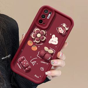 TEMU 폰케이스: 3D 플로럴 체리 걸 토끼 캔디 귀여운 갤럭시 A14/A15/A52/A53/A54/A34/A35/A05S/A25/S20FE/S21/S22/S23/S24 울트라용 폰케이스
