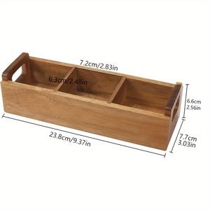 TEMU 원목 커피 보관함, 사탕 정리함, 스낵 바구니, 데스크탑 용품 정리함, 향신료 보관 용기