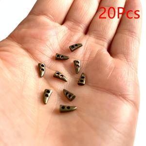 TEMU 20개입 소형 금속 코너 단추 - 인형 옷, 미니어처 단추, 재봉, 의상 제작용 - 인형집 의상 및 미니어처 공예용 금속 단추