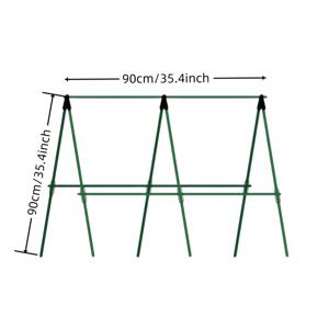 TEMU 1세트 헤비듀티 메탈 가든 트렐리스 - 덩굴식물, 오이, 콩, 토마토용 내구성 강한 식물 지지대