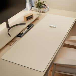 TEMU 1개 PU 가죽 크림핑크 대형 마우스패드, 사무실 책상 매트, 키보드 패드, 메이크업 테이블 매트|키보드|책상|패드