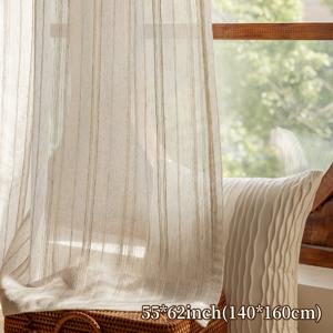 TEMU 2개 세트의 러스틱 컨트리 스타일 린넨 시어 커튼. 편안함과 통기성을 위해 선택적으로 사용된 린넨 소재로 제작되었으며, 가벼운 빛을 필터링하면서 프라이버시를 보장합니다. 거실, 침실 및 서재의 홈 데코레이션에 적합합니다.