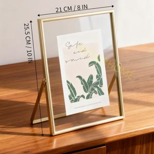 TEMU 메탈 포토 프레임 아크릴 패널, 8x10 또는 6x8 데스크탑 디스플레이 프레임, 블랙 또는 골드, 1개, 어버이날, 결혼식, 생일 선물로 이상적