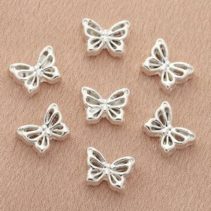 TEMU 몽환적인 나비 스페이서 비즈 15개/30개, 합금 동물 작은 나비 스페이서 비즈, 장식용 비즈 및 비즈 모음, 포지셔닝 비즈, 루즈 비즈, 큰 구멍 비즈, 구슬 팔찌 커넥터, 스페이서, 핸드위븐 팔찌, 목걸이, 휴대폰 고리, 열쇠고리용, 구슬 팔찌 스페이서 주얼리 액세서리, DIY 주얼리 제작 부품용, 카테고리: 장식용 비즈