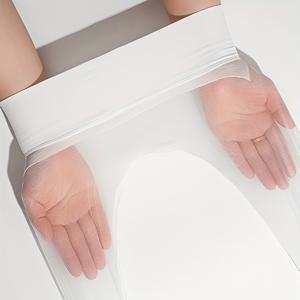 TEMU 여성용 5D 심리스 초박형 통기성 타이츠, 라이트 그린 & 라이트 핑크 색상, 라이트 베이지에 완벽, 파티에 이상적, 자유롭게 컷팅 가능, 캔디 컬러