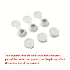 TEMU 6개 세트 역방향 누수 방지 플라스틱 병 뚜껑, 빈병 사용 키트, 욕실 샤워젤 샴푸용 다목적 멀티플립 탑 디자인, 조미료 병 뚜껑, 편리한 플립탑 캡