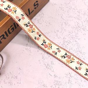 TEMU DIY 창의적인 꽃 자수 리본 - 민족적 직조 디자인, DIY 공예, 패션 의류, 보타이, 가방, 신발 및 홈 데코에 적합