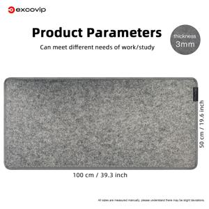 TEMU 싱글팩: 고급 펠트 데스크 매트 (잠금 엣지, 미끄럼 방지 바닥, 손가락 자르지 않는 튼튼하고 편안한 엣지, 업그레이드된 대형 펠트 마우스 패드, 사무실 및 학습용 스크래치 방지 매트, 학생, 가정용으로 적합)