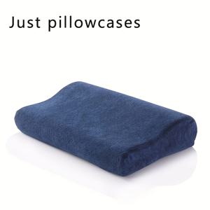 TEMU 교체 가능한 베개커버 1개 - 인체공학적 베개에 적합 (베개 내부 포함되지 않음), 크기 50.04cm x 29.97cm, 다양한 색상 제공. 지퍼 클로저와 폴리에스터 소재로 제작. 캠핑카 내부, 침실, 소파 장식에 이상적; 어버이날 선물로 완벽