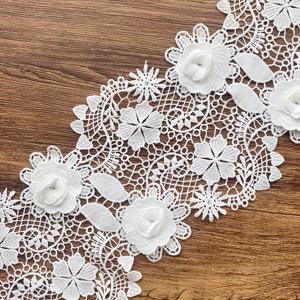 TEMU 91cm/36인치 폭 3D 레이스, 재사용 가능한 신제품 화이트 밀크 실크, 의류·캐리어·커튼·핸드메이드 DIY 장식에 적합, 티셔츠·드레스·웨딩드레스에 완벽한 롤