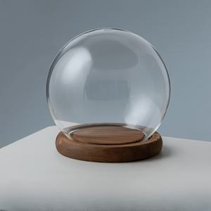 TEMU 영원한 꽃, 점토 인형, 먼지 덮개로 디자인된 나무 받침대 위에 놓인 유리 돔. 이 유리 돔은 미니어처 식물 풍경을 만들기에 완벽하며, 장식품, 공예품 및 휴일 선물로 이상적입니다.