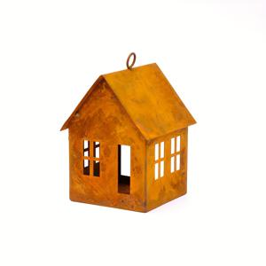 TEMU 1pc 러스티 아이언 가든 랜턴 - 날아가고 있는 마감, 새집, 매달린 램프, 촛불집 및 가을 장식용 다용도 - 야외/실내 매달린 장식 조명, 전기 필요 없음, 완벽한 휴일 선물, 외부용 랜턴, 촛불 보관 솔루션, 손상된 금속 디자인, 내구성 있는 구조