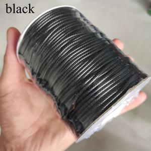 TEMU 1겹 비신축 왁스 폴리에스터 코드 - 2mm 두께 DIY 주얼리 만들기 용품, 비즈, 팔찌, 목걸이, 키체인 및 공예에 호환 - 우정 선물 및 수제용 왁스 스트링 (2mm 폭 왁스 코팅)