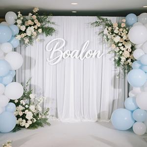 TEMU 1개 100% 폴리에스터 120g/㎡ 화이트 배경 천, 사진 및 라이브 스트리밍용, 선택 가능한 사양, 웨딩·연회·사진 스튜디오에 적합, 주름 방지 & 세탁 쉬움