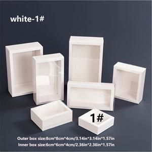 TEMU 여자/남자 선물 세트, 뚜껑이 있는 10개 풀아웃 선물 상자 세트 - 창문과 서랍 정리함이 있는 스타일리시한 디스플레이로 안전한 잠금을 보장하며, 보석, 파티 답례품, 휴일, 생일 및 결혼식에 이상적 - (분리된 칸막이가 있는 10개 상자)